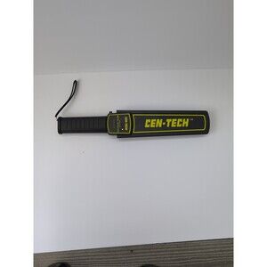 Cen-Tech 94138 Hand Wand Security Metal Detector w/ Carry case & Manual Tested